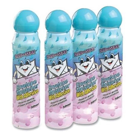 Quality Park 1.69 oz Envelope Moistener with Adhesive, Blue, 4PK DAS56766